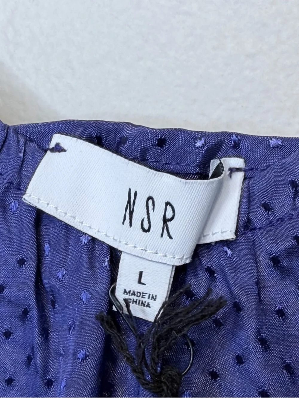 NSR | NWT Royal Purple Satin Dot Crop Slip Tank Top Chemise Camisole - Picture 10 of 13